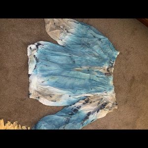Forever 21 tie dye off the shoulder top/ blouse